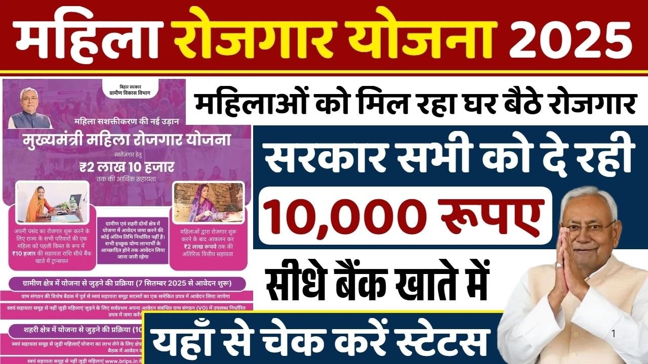 Mahila Rojgar Yojana Status 2025